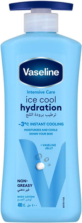 VASELINE INTENSIVE CARE ICE COOL HYDRATION BODY LOTION 400ML 15% OFF